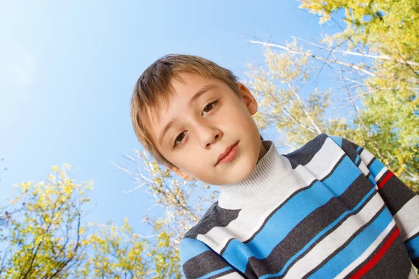 Boy in knit clothing — Stock Photo, Image