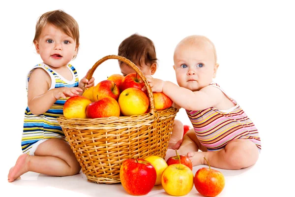 Três bebés — Fotografia de Stock