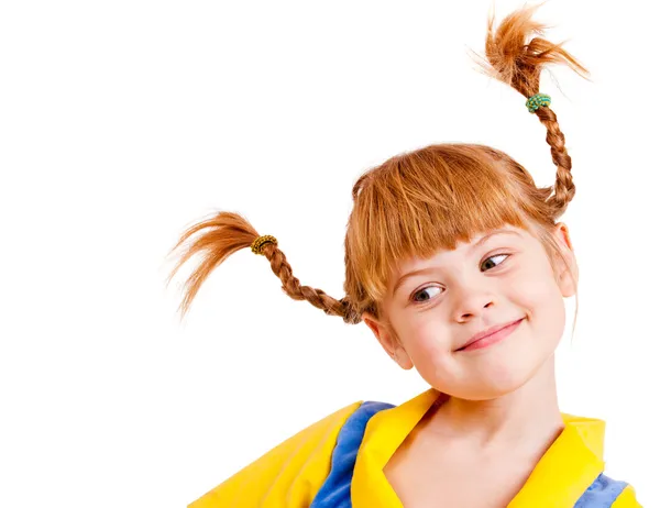 Red-haired little girl — Stock Photo, Image