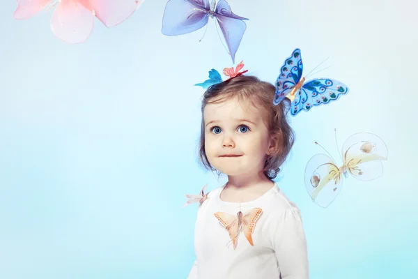 Happy toddler girl — Stock Photo, Image