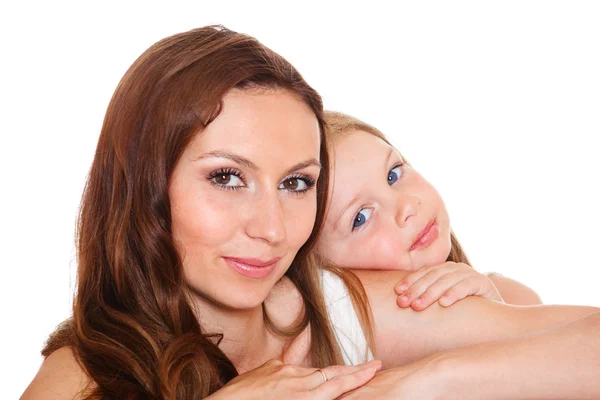 Sweet girl and her mother — Stock Photo, Image