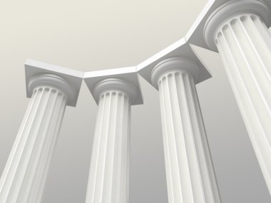 White columns clipart