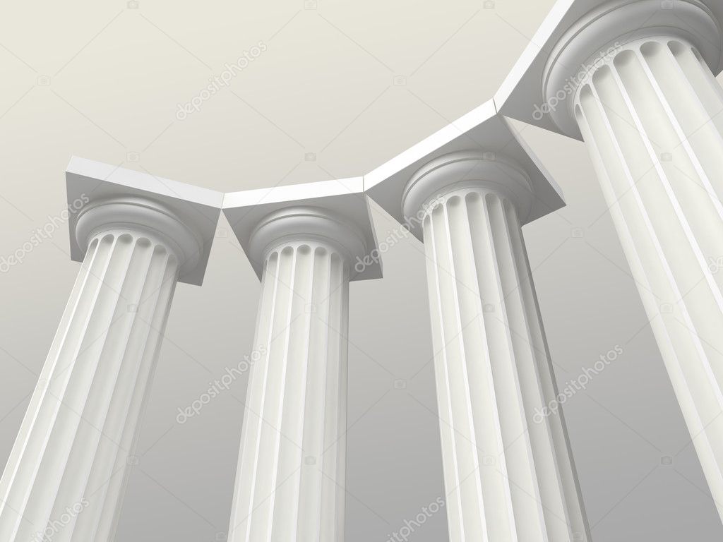 White columns