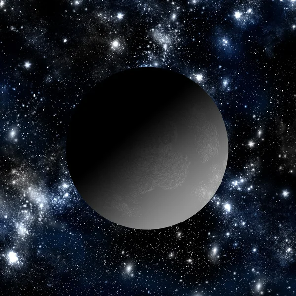 Lua com fundo espaço profundo — Fotografia de Stock