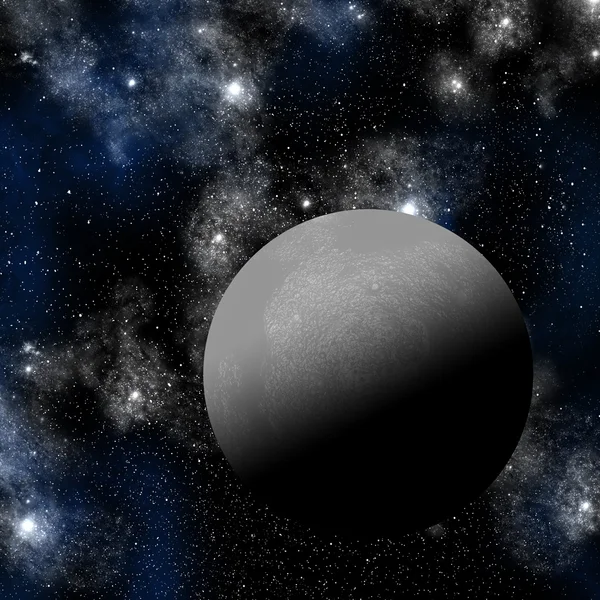 Луна с орионом в ночном небе — стоковое фото
