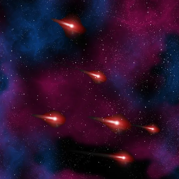 Comet in the night sky — Stock Photo, Image