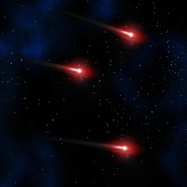 Comète dans le ciel nocturne — Photo