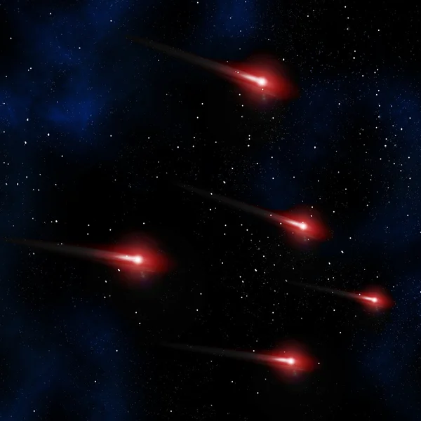 Kometa na nocnym niebie — Zdjęcie stockowe