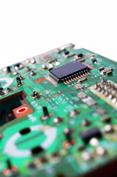 stock image Close up of Electronic board with processor