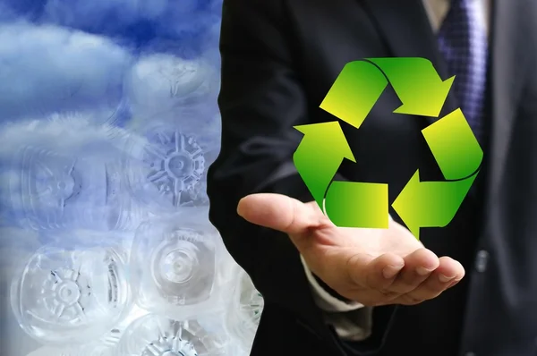 Recycle garbage for the world, Recycle concept Recycle garbage for the world — Stock Photo, Image