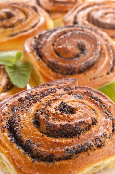 Buns with poppy seed — Stock Photo, Image