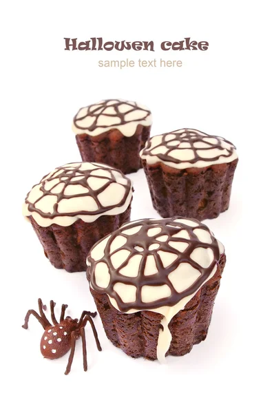 Inredda halloween cupcake — Stockfoto