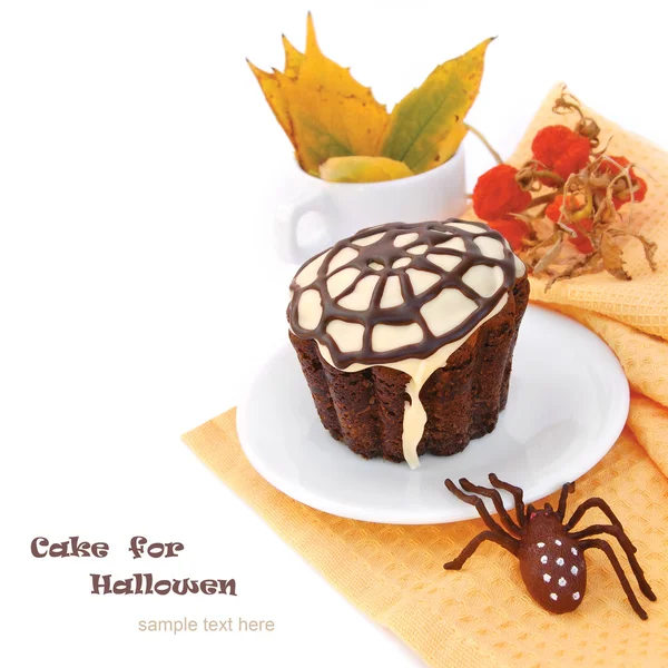 Cupcake d'Halloween décoré — Photo
