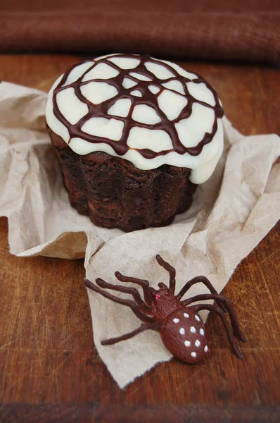 Inredda halloween cupcake — Stockfoto