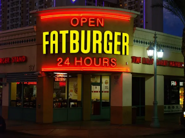 Ресторан Fatburger — стокове фото