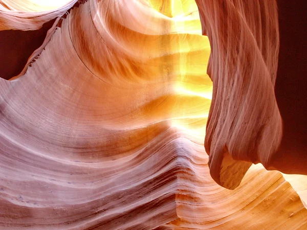 Absztrakt görbék Antilop-kanyon — Stock Fotó