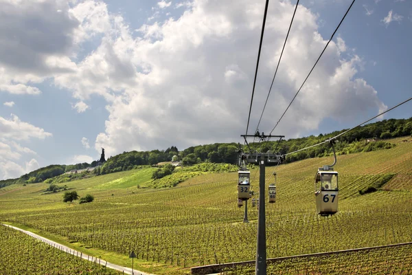 Cable car to the Niederwald Monument — Stock Photo, Image
