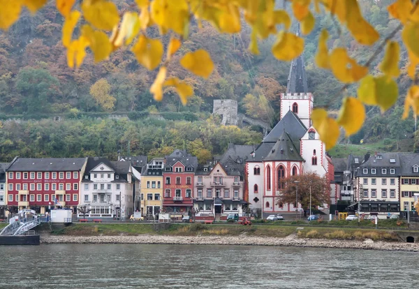 Widok st. Goar — Zdjęcie stockowe