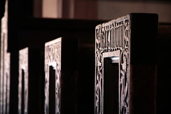 Siedzenia w kościele st. valentinus — Zdjęcie stockowe