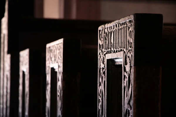 stock image Seating in the church of St. Valentinus