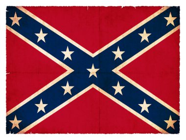 Grunge Confederate Flag clipart