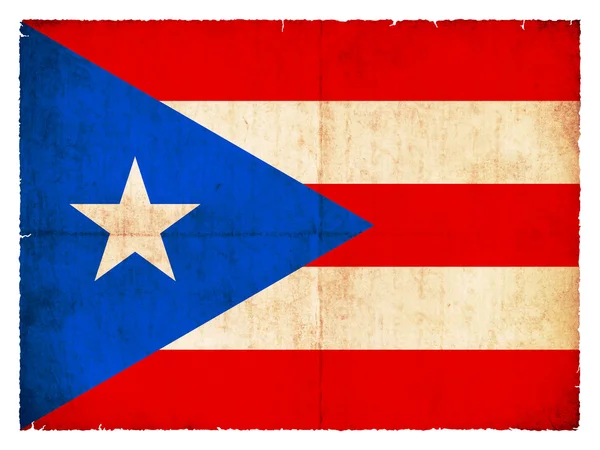 Grunge flag of Puerto Rico (USA) — Stock Photo, Image