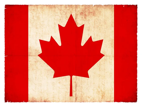 Grunge vlajka Kanady — Stock fotografie