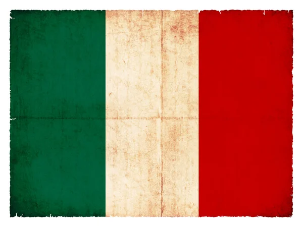 Grunge flagga Italien — Stockfoto