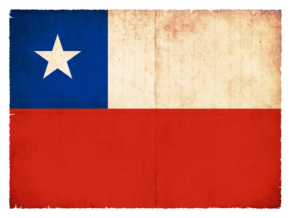 Grunge vlag van Chili — Stockfoto
