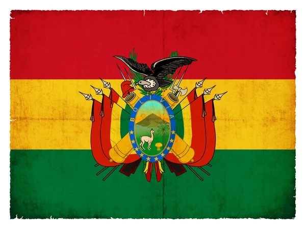 Grunge flagga bolivia — Stockfoto