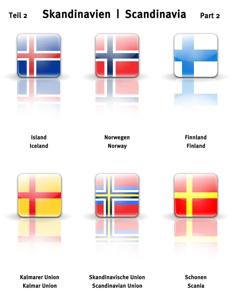 stock image Glossy icons Scandinavia (Part 2)