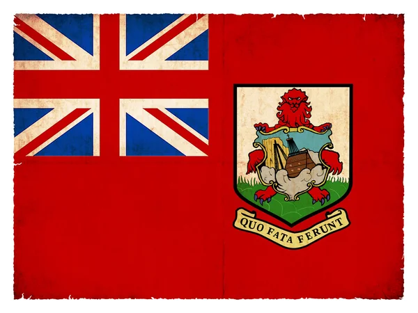 Bandeira Grunge de Bermuda — Fotografia de Stock