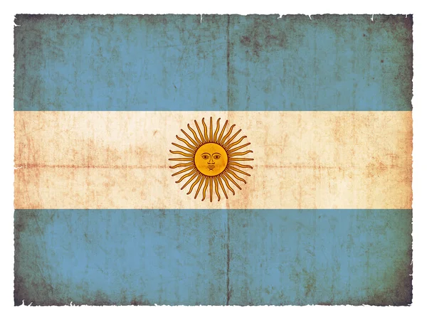 Grunge flagga argentinia — Stockfoto