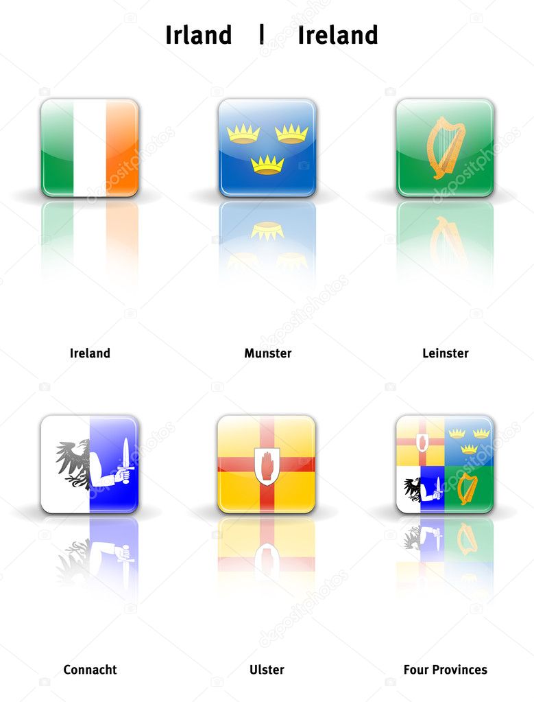Glossy icons Ireland