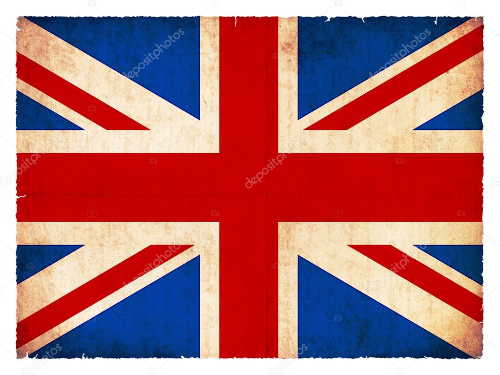 Grunge flag of Great Britain