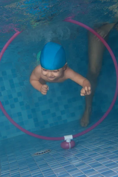 Swimming exercises from early days — Stock Photo, Image
