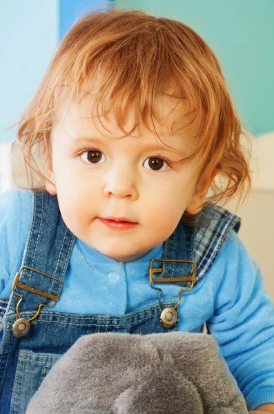 幼児のクローズ アップの肖像画 — ストック写真