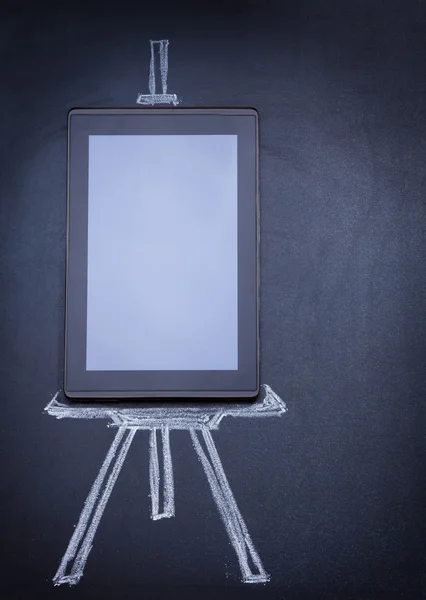 Tablet computer as easel — Stock Photo, Image