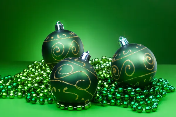 Tres bolas de Navidad — Foto de Stock