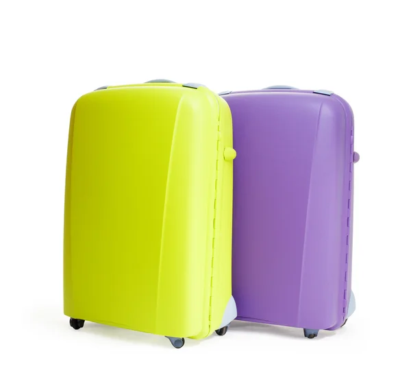Two suitcases on white — Stock Photo, Image