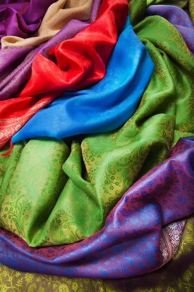 Indian fabrics — Stock Photo, Image