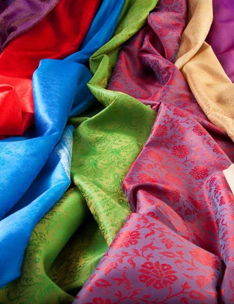 Silk fabric close-up — Stock Photo, Image