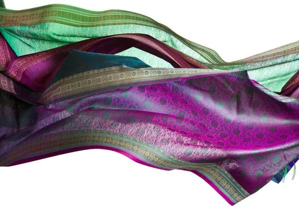 Летающий шелковый платок — стоковое фото