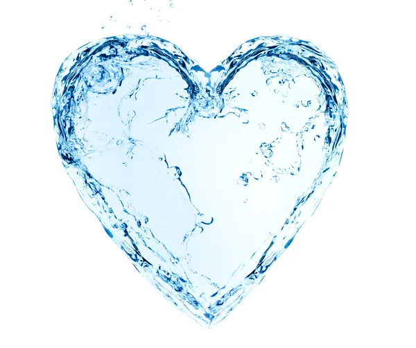 Heart made of water — Stock Photo, Image