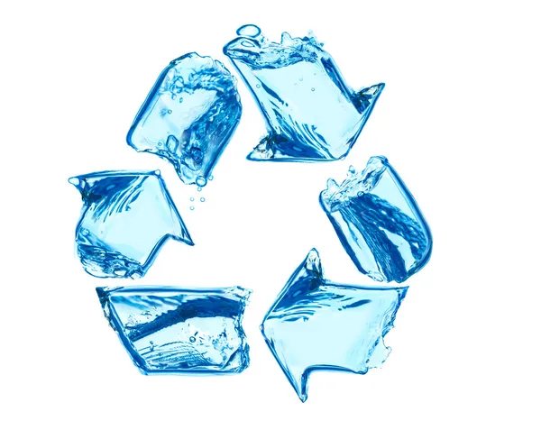 Recycling für sauberes Wasser lizenzfreie Stockbilder