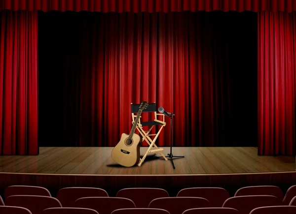 Haal concert op het podium — Stockfoto