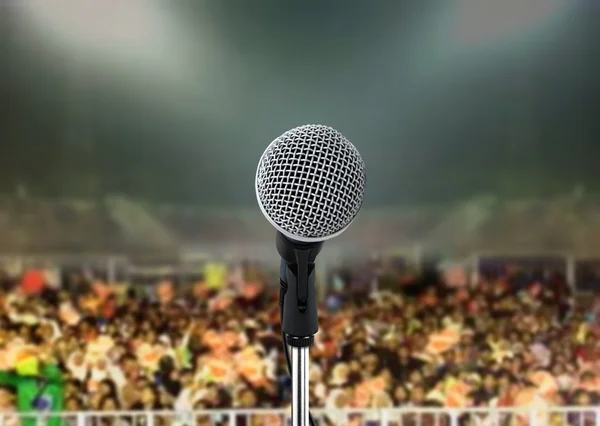 Micrófono en vivo concierto — Foto de Stock