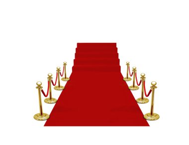 Red carpet ceremony clipart