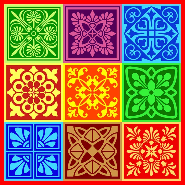 Decoratieve patronen — Stockvector
