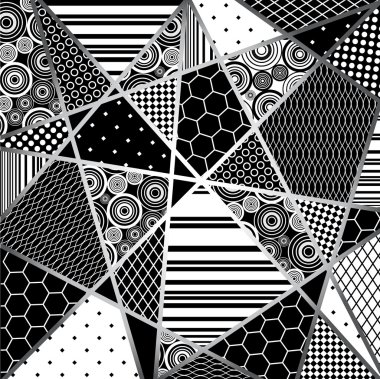 Abstratcion black and wight clipart